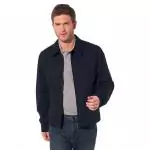 pas cher lacoste jacket hommes 2019U high neck zipped noir